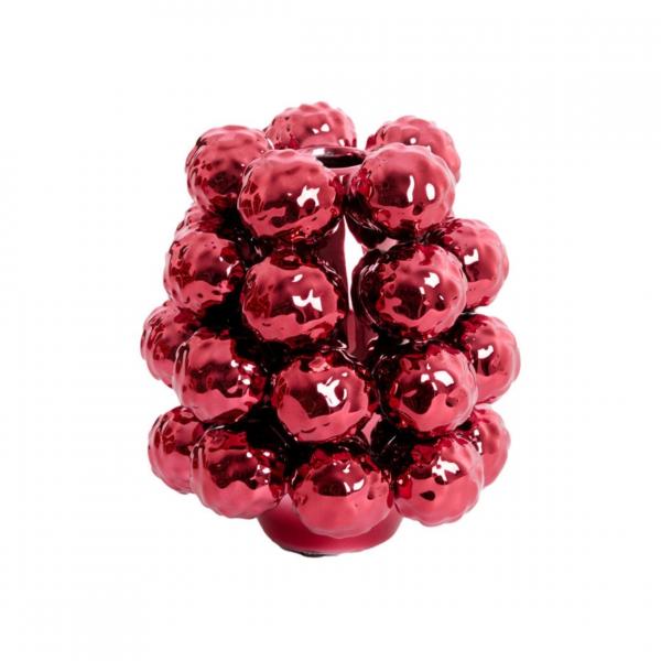 Light & Living Vase Butang Keramik metallisch rot 17 cm