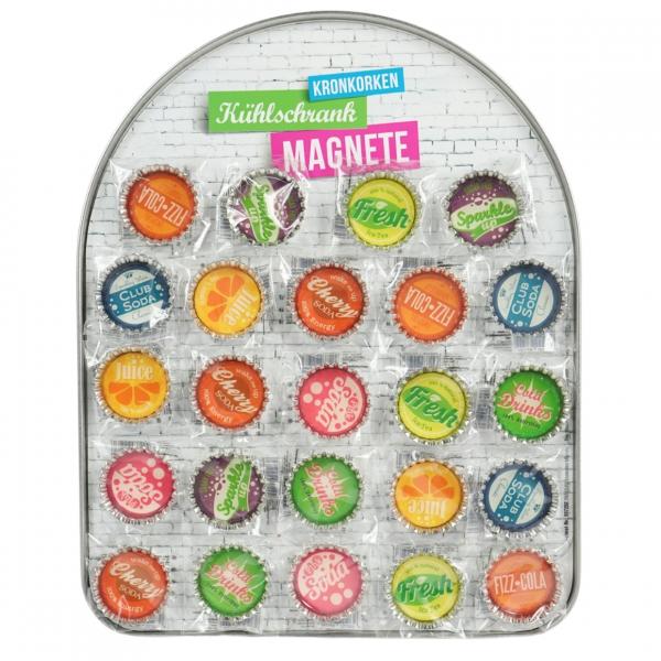 Magnet Kronkorken 3,5 cm 8 sortiert