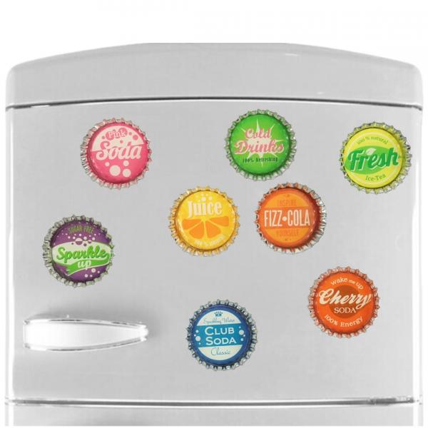 Magnet Kronkorken 3,5 cm 8 sortiert