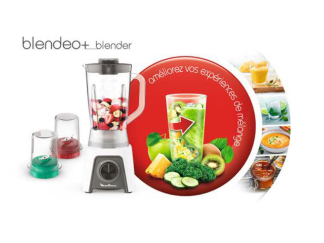Moulinex LM2C3110 Blender Zerkleinerer Set – Mixer mit 2 Zubehörteilen