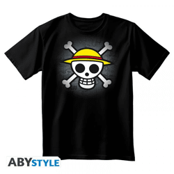 ONE PIECE - Unisex blackTshirt - Classic Skull - Double XL