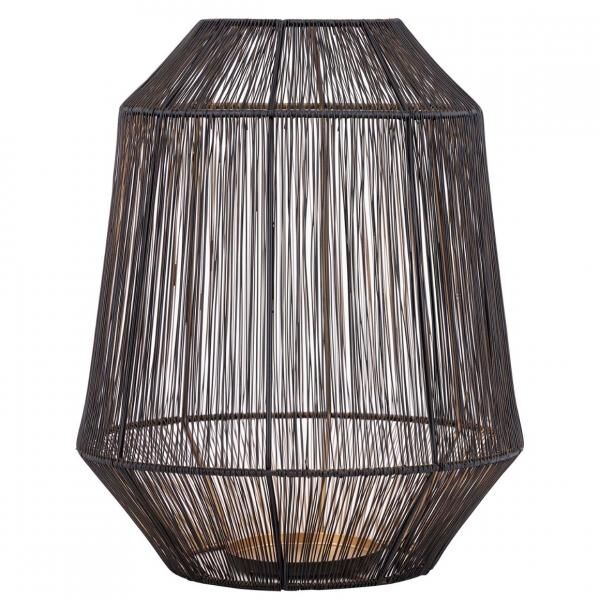 PTMD Windlicht Justy L schwarz/gold 38 cm