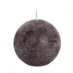 (R) Spaas globe candle warm brown 8 cm
