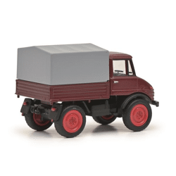 Schuco 452660900 - Unimog U406 rot, 1:87    - Modellauto
