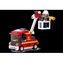 Sluban M38-B0622A - Fire Series Small Truck with Ladder