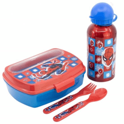 Spiderman Midnight Flyer - Gift Box (sandwich box, water bottle, cutlery)