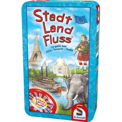 City, country, river® - take-away game in metal tin