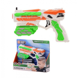 Tack PRO Crow I Pistole mit 6 Soft-Darts, 18cm