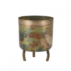Tealight holder Dobra green 10 cm