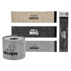 Toilet paper banderole felt mottled 3/s 