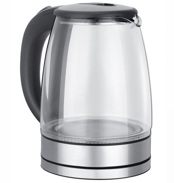 Wasserkocher Glas 2,0L Glaswasserkocher LED Edelstahl 1500W Teekocher BPA frei