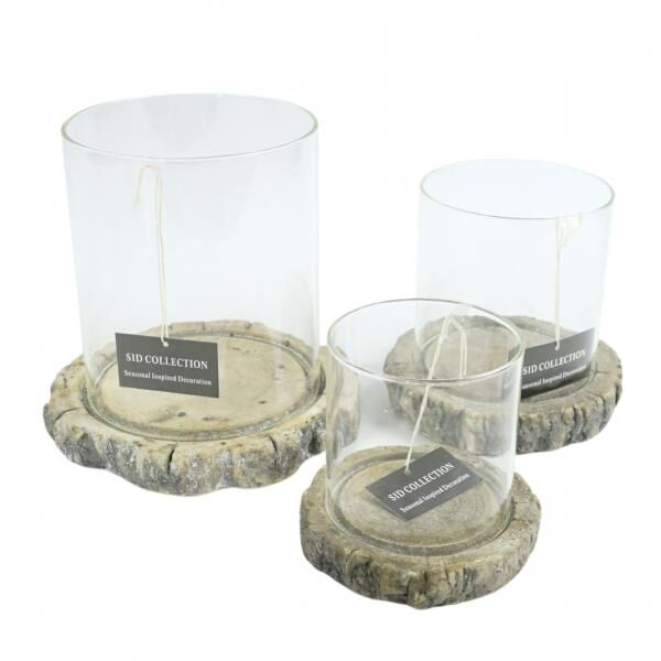 Windlicht Hidde Zement 20 cm