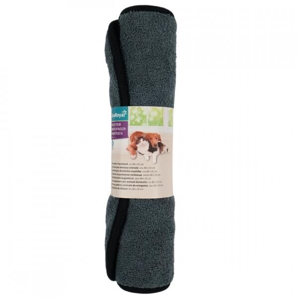 Zooroyal Haustier Handtuch grau-blau 80 x 35 cm