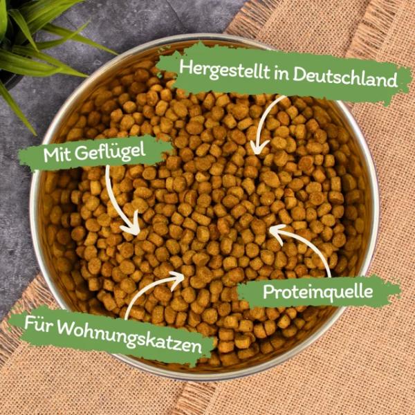 2,5 kg Lecker.Pet® Balu's Indoor Geflügel Katzenfutter Trockenfutter Vollnahrung MHD 4/2026