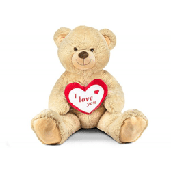 Bear - I love You - plush - 75/120 cm
