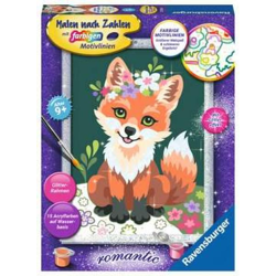 Flowery fox - Painting by numbers