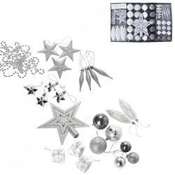 Deco Heitmann baubles silver 60 pcs.