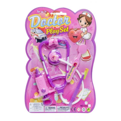 4-piece doctor play set on blister card