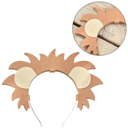 Ginger Ray haarband Lion kids vilt bruin one size