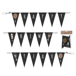 Felt garland Happy new year, approx. 280cmL