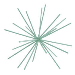 Housevitamin ornament Firework metal mint green 25 cm