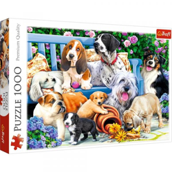 Hunde im Garten - Puzzle 1000 Teile