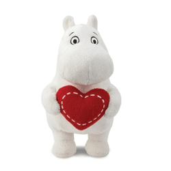 Moomin - Standing with Heart plush figure - 17 cm