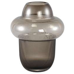 PTMD Vase Marlene Rauchglas braun 25,5 cm