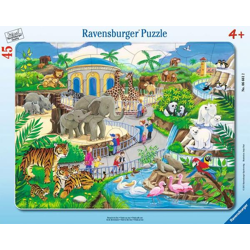 Ravensburger 06661 - Besuch im Zoo - Rahmenpuzzle 45 Teile