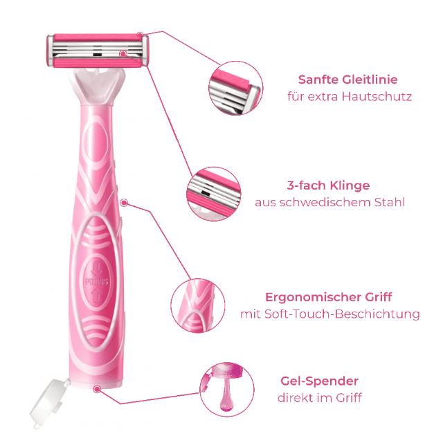 „Restposten 3in1 Rasierer mit integriertem Gel – hoher Abverkauf – EK 1,99 €“