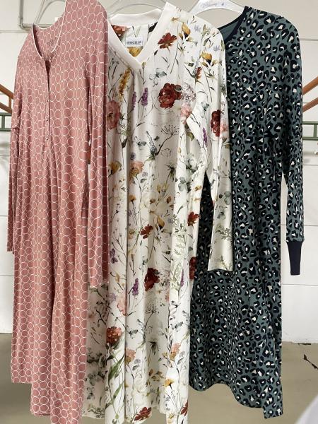 RINGELLA Muster Größe 38 Damen Bigshirt Nachthemd Langarm 