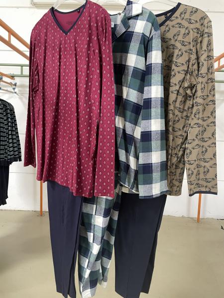 RINGELLA Muster Größe 50 Herren Pyjama Langarm