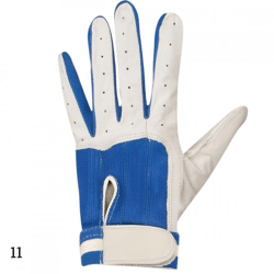 Slaghandschoen 23YA leer links blauw maat 11