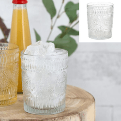 Drinking glass Mandala transparent, approx. 300ml