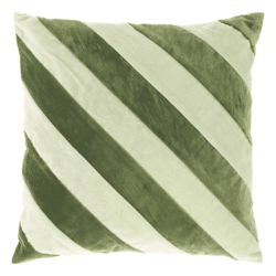 Unique Living Kissen Zoya grün/dunkelgrün 45 x 45 cm