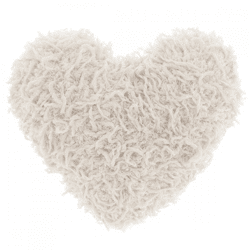 Unique Living Kissen Romeo Herz Sand 45 x 45 cm