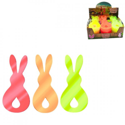 Pendant Easter hare neon 11 cm 3 assorted