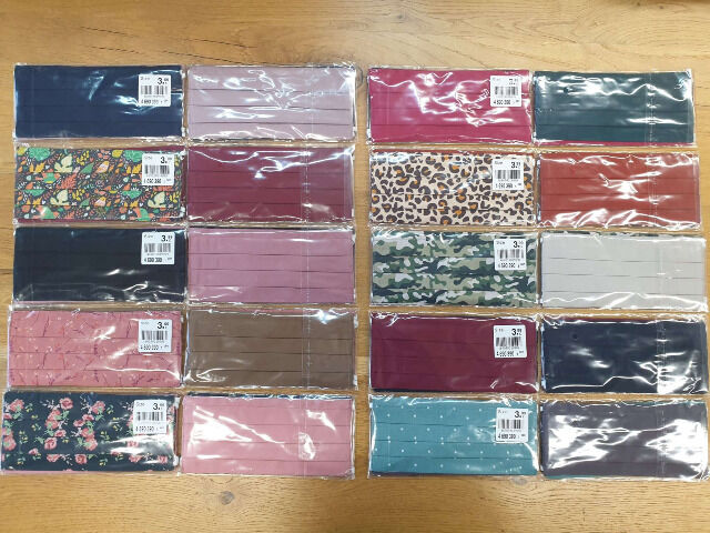 Fashion Mundschutzmasken – 2er Pack & Einzelpack Mix Masken – Restposten – Preis per Gebot