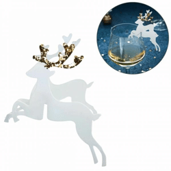 Ginger Ray table decoration Reindeer gold glitter 10 pieces