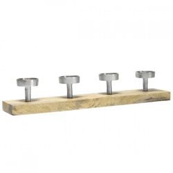 Candle holder advent mango wood 50 cm