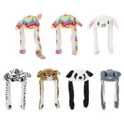 Children's animal hat with movable ears Sort. 6/s