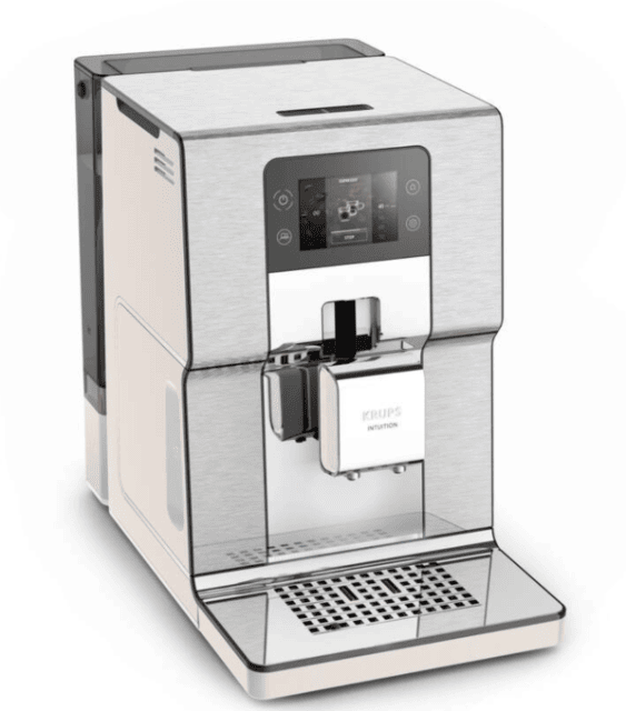 Krups EA877A10 Intuition Experience+ Kaffeevollautomat Ivoire