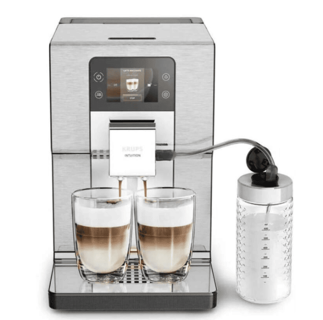 Krups EA877A10 Intuition Experience+ Kaffeevollautomat Ivoire