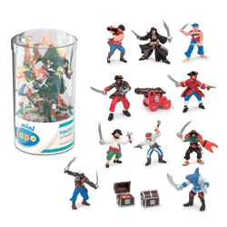Papo 33017 - Mini PLUS Pirates & Corsairs (plastic container, 12 pieces) - play figure