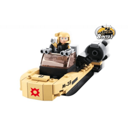 Sluban M38-B0587H - ARMY Sturmboot 8-in-1 (73 Teile)