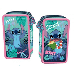 Disney Stitch Stay Cool - pencil case with contents