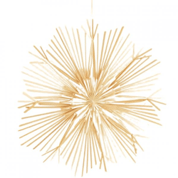 Pendant Snowflake cane natural 23 cm