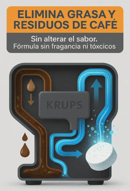 Krups XS300010 Reinigungstabletten Espresseria – 10 Stück