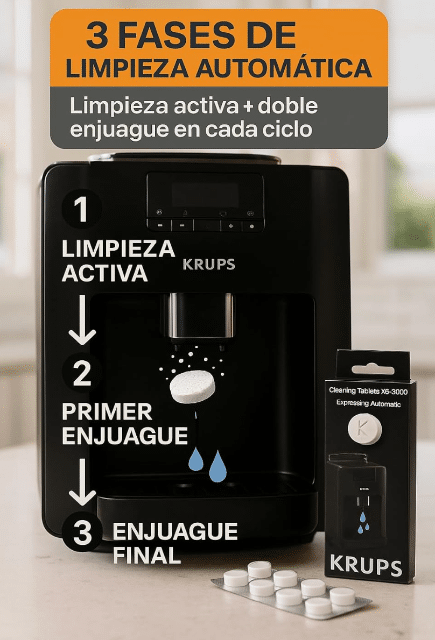 Krups XS300010 Reinigungstabletten Espresseria – 10 Stück