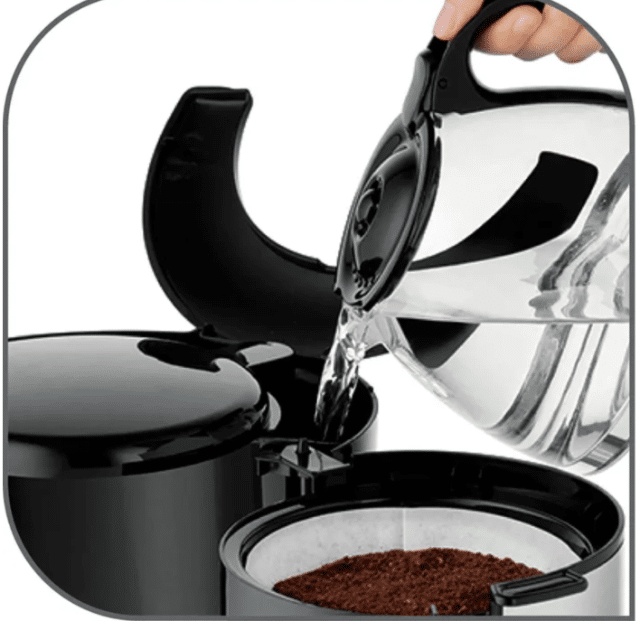 Moulinex FG362810 Subito Timer Kaffeemaschine Schwarz Inox